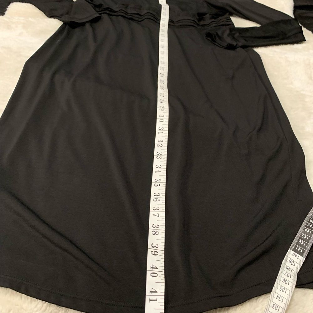 New Torrid Faux Wrap Bodycon Black Womens Plus Size 0X Dress Long - Picture 7 of 7